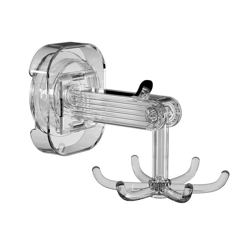 Free Shipping Non-Punching Suction Rotatable Wall Mounted Bathroom Hook Kitchen Storage Rack Hanger