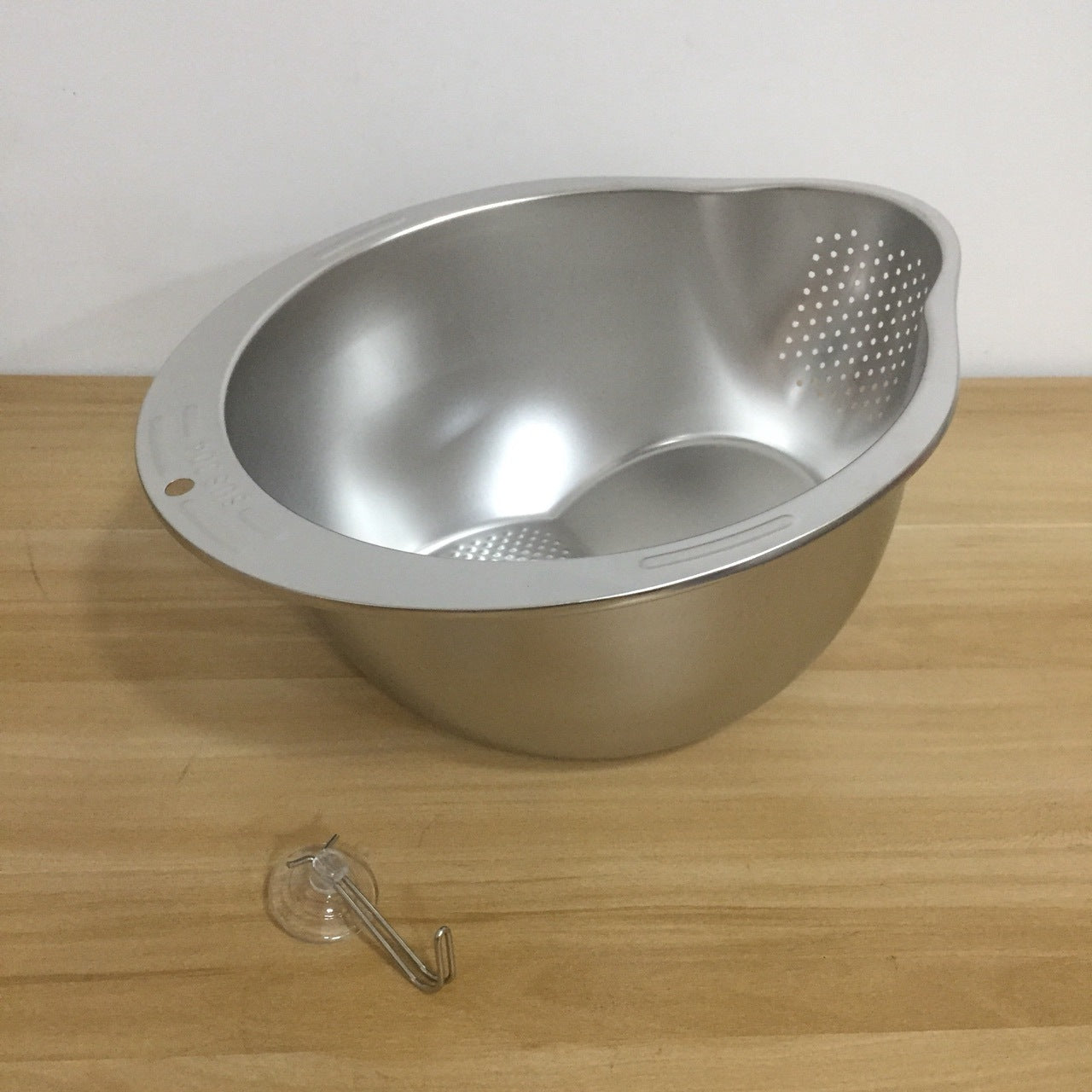 Free Shipping Integrated Washing & Drainage Stainless Steel Rice Vegetable Fruit Washing Basin