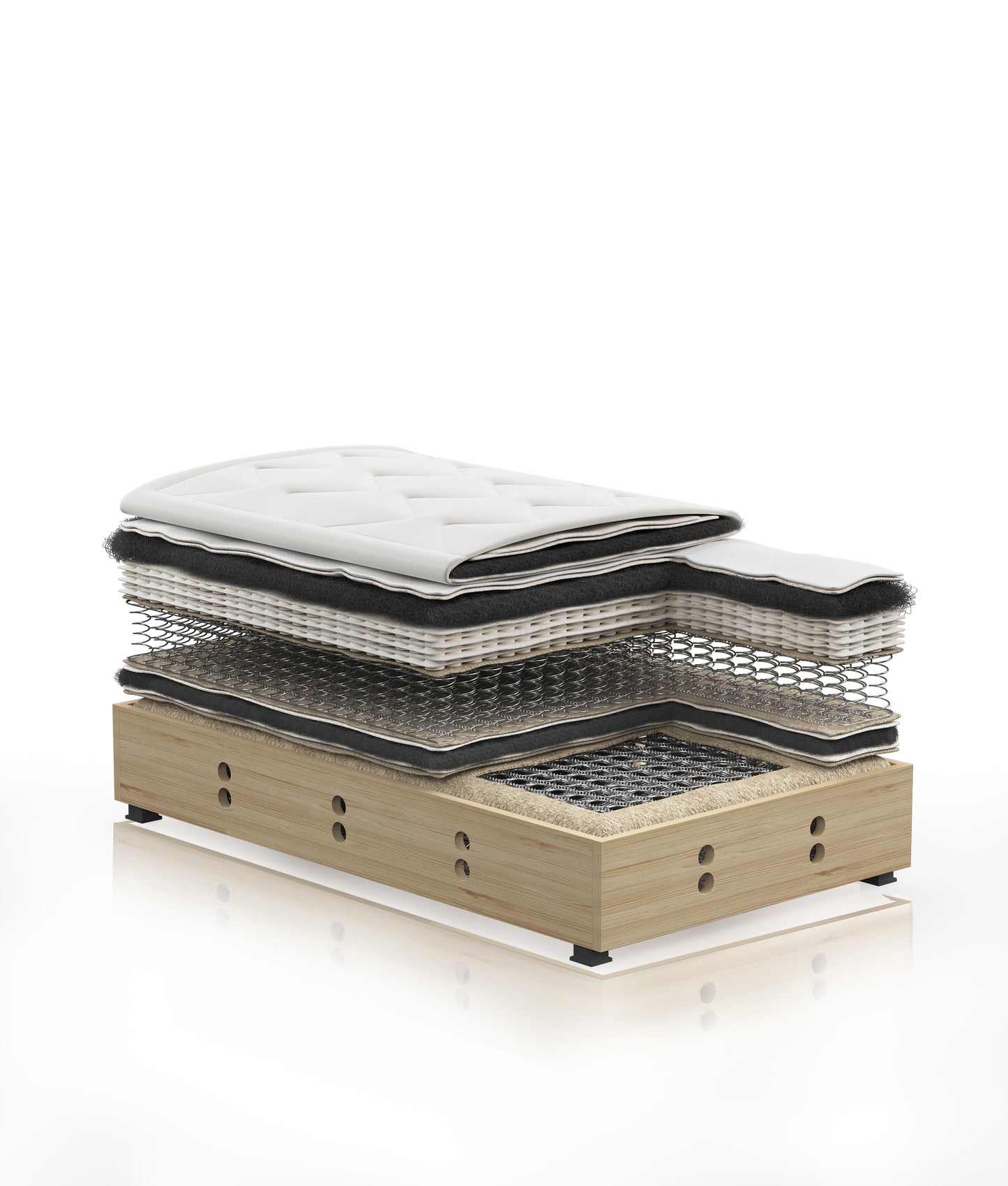 Helms Handcrafted Luxury Horsehair Pocket Spring Mattress