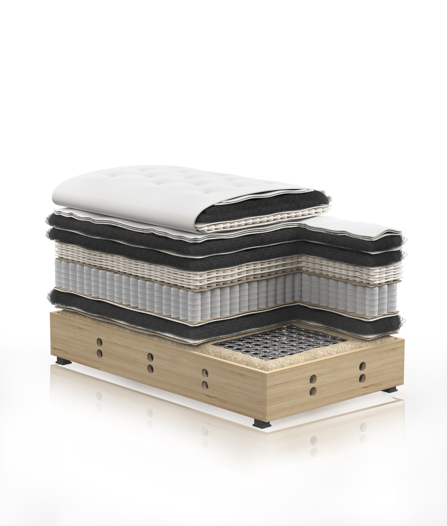 Harnosand Handcrafted Luxury Horsehair Pocket Spring Mattress