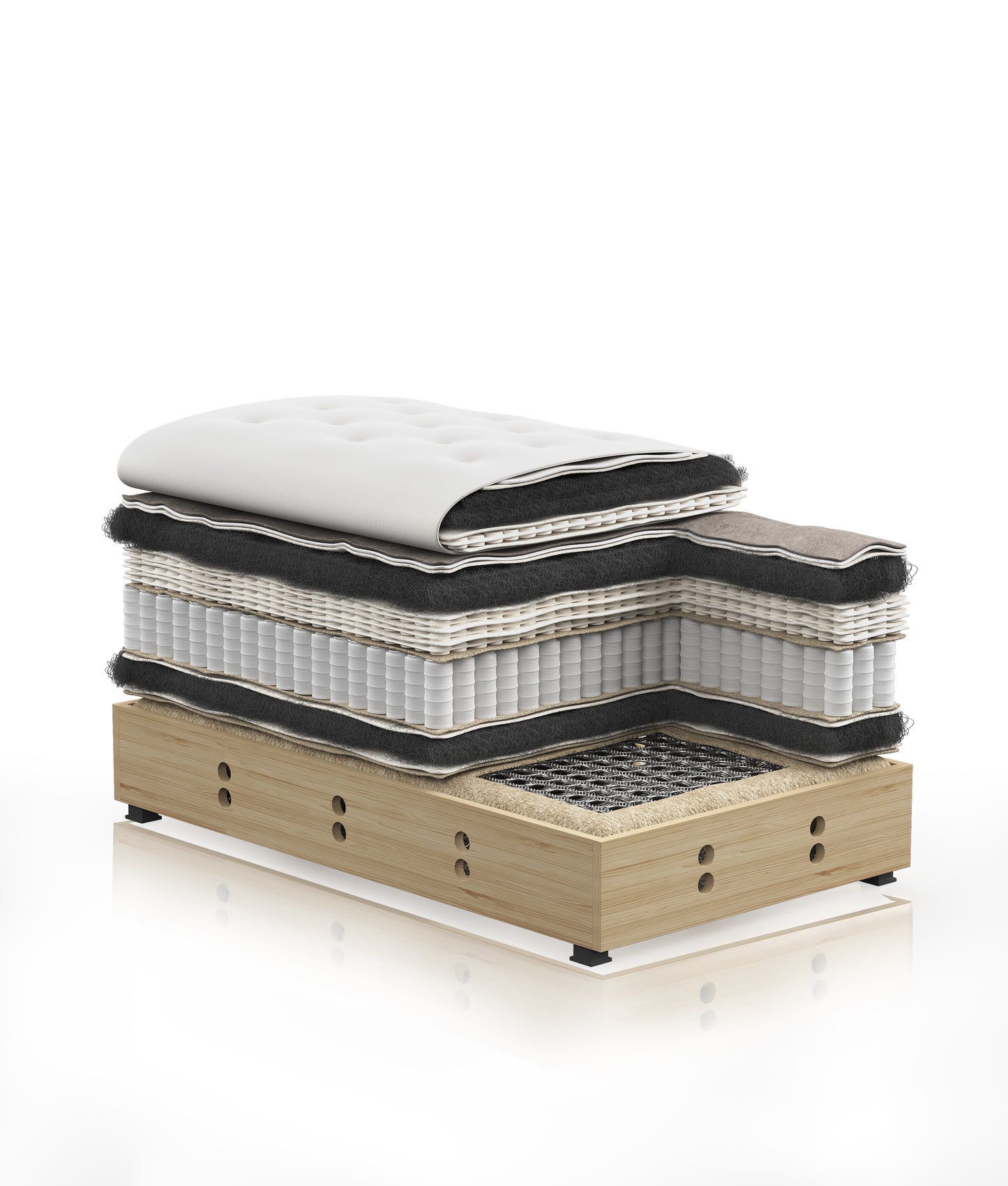 Visby Handcrafted Luxury Horsehair Pocket Spring Mattress
