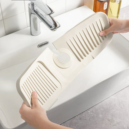 Free Shipping Kitchen Faucet Anti-Splash Storage Mat Drain Sink Silicone Drain Collecting Mat Non-Slip Soap Mat